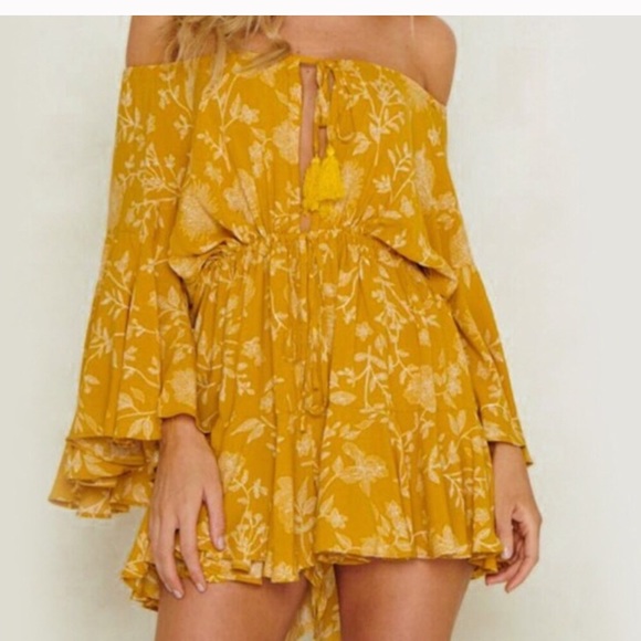 5⭐️ RESTOCKED BESTSELLER MUSTARD SWIM COVER UP - Picture 3 of 8